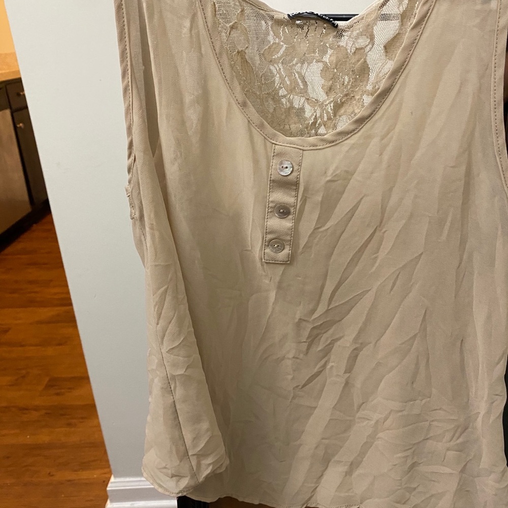 Tan blouse